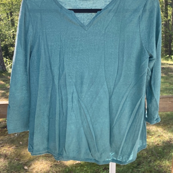 Mansted Aqua Linen & Hemp Popover - Picture 2 of 4